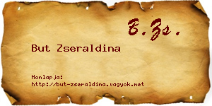 But Zseraldina névjegykártya